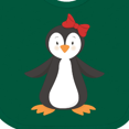thumbnail image 4 of Inktastic Cute Penguin, Little Penguin, Penguin with Bow Boys or Girls Baby Bib, 4 of 4