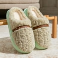 thumbnail image 2 of Lenago Fuzzy Slippers for Women Cozy Platform Soft Foam Slippers Indoor Comfortable House Shoes Slipper Anti-slide Winter Footwear for Cold Weather, 2 of 5