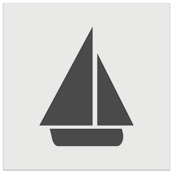 Sail Boat Sailing Icon DIY Cookie Wall Craft Stencil - 5.5 Inch