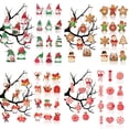 thumbnail image 2 of 120/12 piezas de adornos navideños colgantes para árbol de Navidad, guirnaldas de papel para Año Nuevo, cajas de regalo, decoración para envolver regalos, bricolaje, hecho a mano, 2 of 5