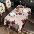 thumbnail image 2 of Pioneer Flower Floral Print Pattern Rectangle Tablecloth 60"x120", Waterproof Polyester Table Cloth, Wipeable Spillproof for Dining Camping Indoor Outdoor, 2 of 6