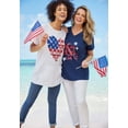 thumbnail image 4 of Woman Within Plus Size Americana Kangaroo Pocket Tee, 4 of 6