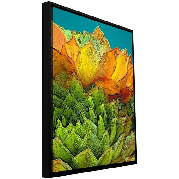 ArtWall Dean Uhlinger "Sur Suculenta" Floater Framed Gallery-Wrapped Canvas