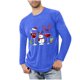 thumbnail image 1 of Blusas y camisas de manga larga con cuello redondo para hombre, ropa deportiva para el hogar, pijamas, camisetas de color liso, blusa deportiva para hombre, poliéster, 1 of 3