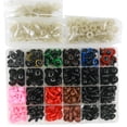 thumbnail image 1 of Ojos y Nariz de Muñeca Artesanal Sunnimix 604 Uds con Arandelas Coloridos, 1 of 4