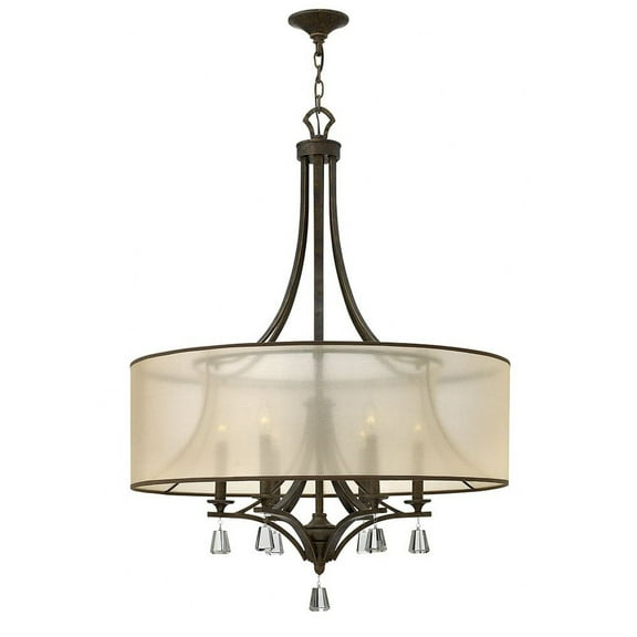 FR45608FBZ-Fredrick Ramond Lighting-Mime-Six Light Foyer-30.25 Inches Wide by 41.25 Inches Tall-French Bronze Finish