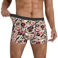 thumbnail image 3 of Mens Underwear Boxer Briefs - Guitar Skull rock Comfort Breathable men's boxer briefs with Flex Waistband, 3 of 7