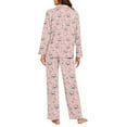 thumbnail image 3 of FOR U DESIGNS Flower Koala 2 Pack Women's Pajama Set Soft Long Sleeve Sleepwear Loungewear Pjs Sets Pants with Pockets for Women Size XL Nightwear Long Tops, 3 of 7