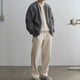 thumbnail image 1 of Cárdigan de punto de moda de otoño e invierno para hombre, suéter de color sólido, estilo casual holgado, 1 of 6