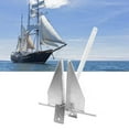 thumbnail image 6 of 13lb Ship Anchor Kit Carbon Steel Heavy Duty Fluke Style Boat Anchor with Nylon Rope Chain for Fresh Water Sea, 6 of 7