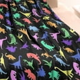 thumbnail image 3 of Colorful Cartoon Dinosaurs RainbowColors Pattern Blanket,Comfortable Soft Lamb Wool Throw Blanket,All Season,Warm Lightweight Blankets for Sofa Bed Couch Living Room Chair,30"x40", 3 of 4