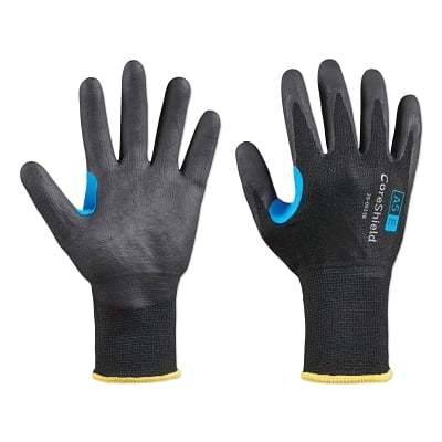 

CoreShield A5/E Coated Cut Resistant Gloves 7/Small HPPE/SS Nitrile Micro-Foam 13 ga Black | Bundle of 2 Pairs