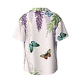 thumbnail image 6 of PAYOHTO Floral Summer Pattern Mens Hawaiian Casual Short-sleeved Shirt Tropical Summer Beach Button Down Shirts, 6 of 7