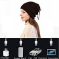 thumbnail image 5 of Penkiiy 2-in-1 USB Heated Hat and Scarf Set, Knit Beanie Hat Neck Warmer for Men Women Soft Lined Knitted Hat Winter Warm Cap Ski Beanies Coffee, 5 of 8