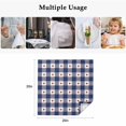 thumbnail image 4 of 4th of July Cloth Napkins, Independence Day Blue White Plaid Red Star Washable and Reusable Dinner Napkins Set of 8, Table Napkin for Kitchen Party Birthday Wedding Hotel Housewarming 20"x20", 4 of 8