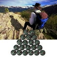 thumbnail image 4 of HLONK 20Pcs Mini Pocket Button Survival Small Compasses For Hiking Camping Outdoor, 4 of 8