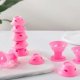 thumbnail image 2 of Rizadores de pelo sin calor, grandes, color rosa, juego de 10 unidades para peinar durante la noche y crear rizos sin calor al dormir., 2 of 5