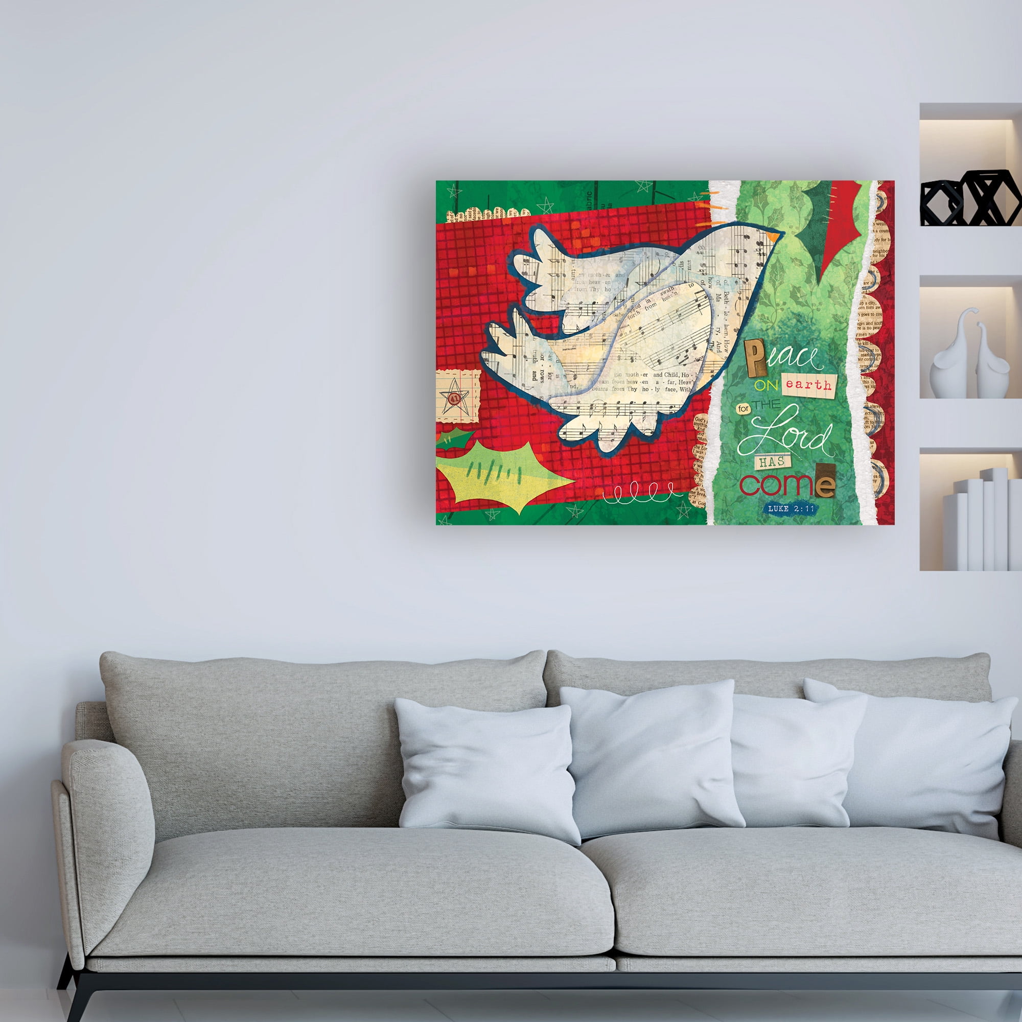Trademark Fine Art 'Christmas Collage 1' Canvas Art by Holli Conger
