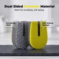 thumbnail image 3 of U-Shaped Double-Sided Sponge Cleaner, Non Scratch Emery Scrubbing Pad for Dishes, Heavy Duty Scrubber for Cups, Bowls, Knives and Wire Mesh Colander (4pcs), 3 of 8