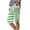 01-Green, variant on Women's Summer Printed Loose Straight Leg Pants with Pockets Side Slit Buttons Five-Quarter Casual Beach Pants