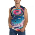 thumbnail image 1 of KLL Colorful Donut Print Workout Tank Tops Gym Sleeveless Fitness Muscle Tee-Medium, 1 of 7