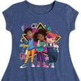 thumbnail image 3 of Karma's World - We're All Stars - Karma, Winston, & Alex - Toddler & Youth Girls Fit & Flare Dress, 3 of 4