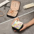 thumbnail image 7 of Coolnut Beautiful Wildflowers and Butterflies Travel Jewelry Case,Portable Small Jewelry Box, Necklace Earrings Travel Jewelry PU Leather Box,Christmas Gift for Women Girl Women Gifts, 7 of 7