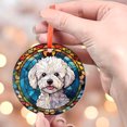 thumbnail image 4 of Bichon Frise: -Style Christmas Ornament - Made With Real Glass, Holiday Keepsake, Xmas Tree Hanging Decoration, Seasonal Gift Idea, Collectible Ornament 2025 Christmas Tree Decorat, 4 of 5