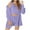 Purple, variant on Wancir Womens Sexy Warm Fuzzy Fleece 3 Piece Outfits Pajamas, Open Front Cardigan Sleeveless Tops Shorts Nightwear Set