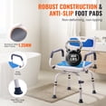 thumbnail image 4 of KFFKFF Rotating Bath Seat, 360° Swivel, with Adjustable and Movable Arms, Secure for Showers/Tubs, Anti-Slip, Supports up to 400lbs, Ideal for Seniors, Disabled, or Post-Injury, 4 of 9