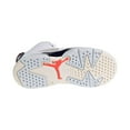 thumbnail image 6 of Jordan 6 Retro BT Little Kid's Shoes White/Infrared 23/Natural Grey 384666-104, 6 of 6