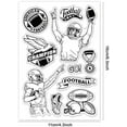 thumbnail image 4 of Sport Clear Stamps, PVC Plastic Stamps Fashion Sport Football Theme Stamp for DIY Scrapbooking, Photo Album Decorative, Cards Making, Stamp Sheets, Film Frame, 4 of 9