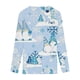 thumbnail image 5 of Pntutb Casual Mujer Cuello en V Verano Sexy Gradiente Estampado Regular Mujer Manga larga top Pntutb Pntutb-7508, 5 of 5