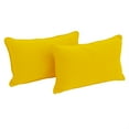 thumbnail image 5 of 20-inch by 12-inch Double-corded Solid Twill Back Support Pillows with Inserts (Set of 2), Aqua Blue, 5 of 5