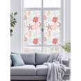 thumbnail image 4 of Static Cling Door Window Covering, Red Orange Coastal Window Privacy Film Frosted, Summer Beach Coral Shell Ocean UV Blocking Windows Film for Office, Hotel, Bedroom, 29.5 x 78.7 Inches, 4 of 9