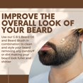 thumbnail image 4 of GBS Combo Set (3 Pc Kit) Premium Wood Beard Brush with Boar Bristles, Bamboo All Fine Beard Comb &  Bristles) Conditioning Beard Oil, 4 of 5