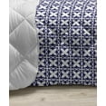 thumbnail image 3 of Geometric Down Alternative Comforter, Modernistic Abstract Grid with Nested Rhombuses in Greyscale Layout, Microfiber Quilt for All Season, 5 Sizes, Charcoal Grey and White, by Ambesonne, 3 of 3