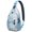 Seashells and, variant on Vintage Nautical Crab Pattern Lightweight Hiking Sling Backpack Multipurpose Crossbody Bag Durable and Stylish for Travel Outdoor Use
