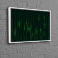 thumbnail image 1 of Personalized Binary Code Canvas Gift Featuring Modern Print Ideal For Software Enthusiasts And Computer Science Lovers As Matrix Code Wall Art, 1 of 1