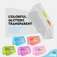 thumbnail image 2 of Enday Glitter Pencil Case Box for Kids with Snap Closure Lid School Supplies Storage Gray Small, 2 of 7