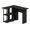 Black, variant on Furinno Abbott L-Shape Writing/Laptop Desk with Bookshelf