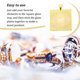 thumbnail image 3 of Qarigey Juego de bandejas colgantes brillantes de 25mm, bandejas de collar de aleación, llavero para joyería artesanal, cristal blanco y Ropa, zapatos y accesorios Miscelánea Cristal Blanco Dorado, 3 of 6