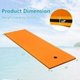 thumbnail image 3 of Resenkos Outroad Floating Water Pad Mat, Floating Island Pad,3-layer Tear-resistant Relaxing Foam Floating Pad-Orange, 3 of 12