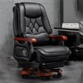 thumbnail image 2 of Luxury Lumbar Back Support Office Chair Full Body Executive Floor Lounge Work Chair Footrest Soft Silla Plegable Home Furniture My Lux Decor Round, 2 of 49