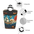 thumbnail image 3 of Salouo Whimsical Sailboat Ocean Art for Dirty Clothes Hamper,Extra Large Hamper Basket Bin 1-Pack Big Laundry Baskets with Handles Laundry Hampers Fits for Bedroom & Living Room, 3 of 5