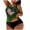 Green, variant on Riecok Tankini Swimsuits for Women Plus Size Two Piece Bathing Suits Solid Modest Tank Top and Shorts Beach Swimwear