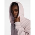 thumbnail image 5 of No Boundaries Boxy Oversized Fit Fleece Zip Hoodie Sweatshirt with Long Sleeves, Men's XS-4XLT, 5 of 6
