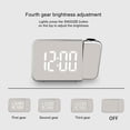 thumbnail image 4 of YAOMOBB Digital Alarm Clock Adjustable Brightness Digital Clock Projectable Large Display Mirror Alarm, 4 of 6