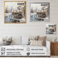 thumbnail image 4 of Designart "Winter Wonderland Bicycle Appeal" Bicycle Floater Framed Wall Decor, 4 of 5