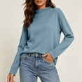thumbnail image 5 of Bixock Women's Maternity Tops Long Sleeve Casual Pregnant Tops Crew Neck Soft Breathable Maternity Shirts Comfortable Maternity Clothings, 5 of 7